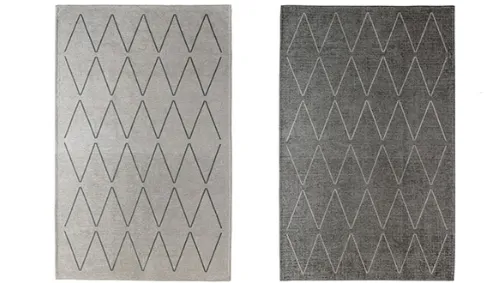 Zigzag. Collezione di tappeti con disegno a rombo