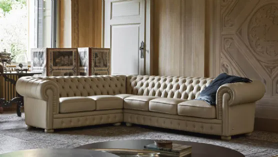 Divano in pelle Chester