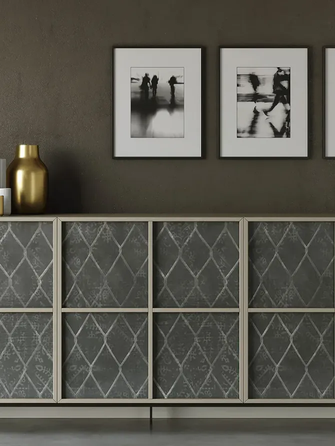 Collezione di grafiche selezionate e fornite di un'elegante cornice