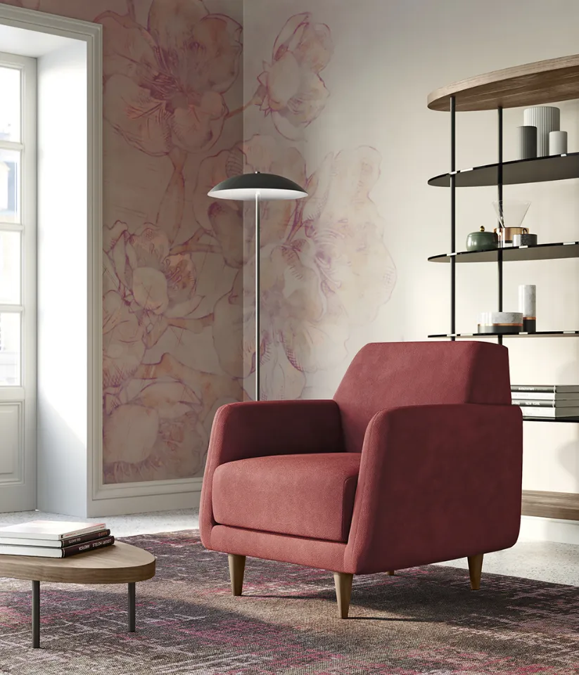 poltroncina contemporanea adele