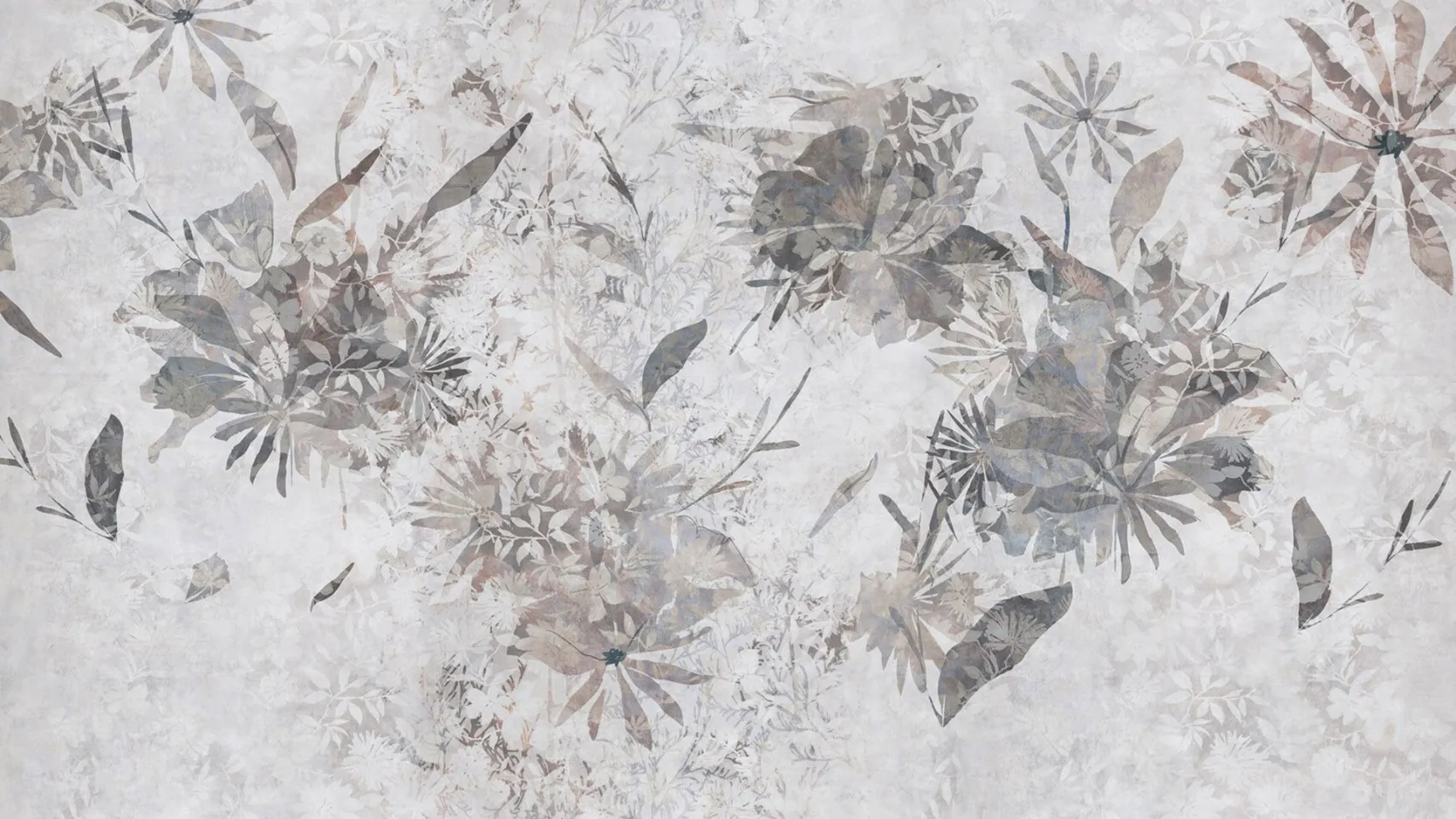 carta da parati fiori stilizzati