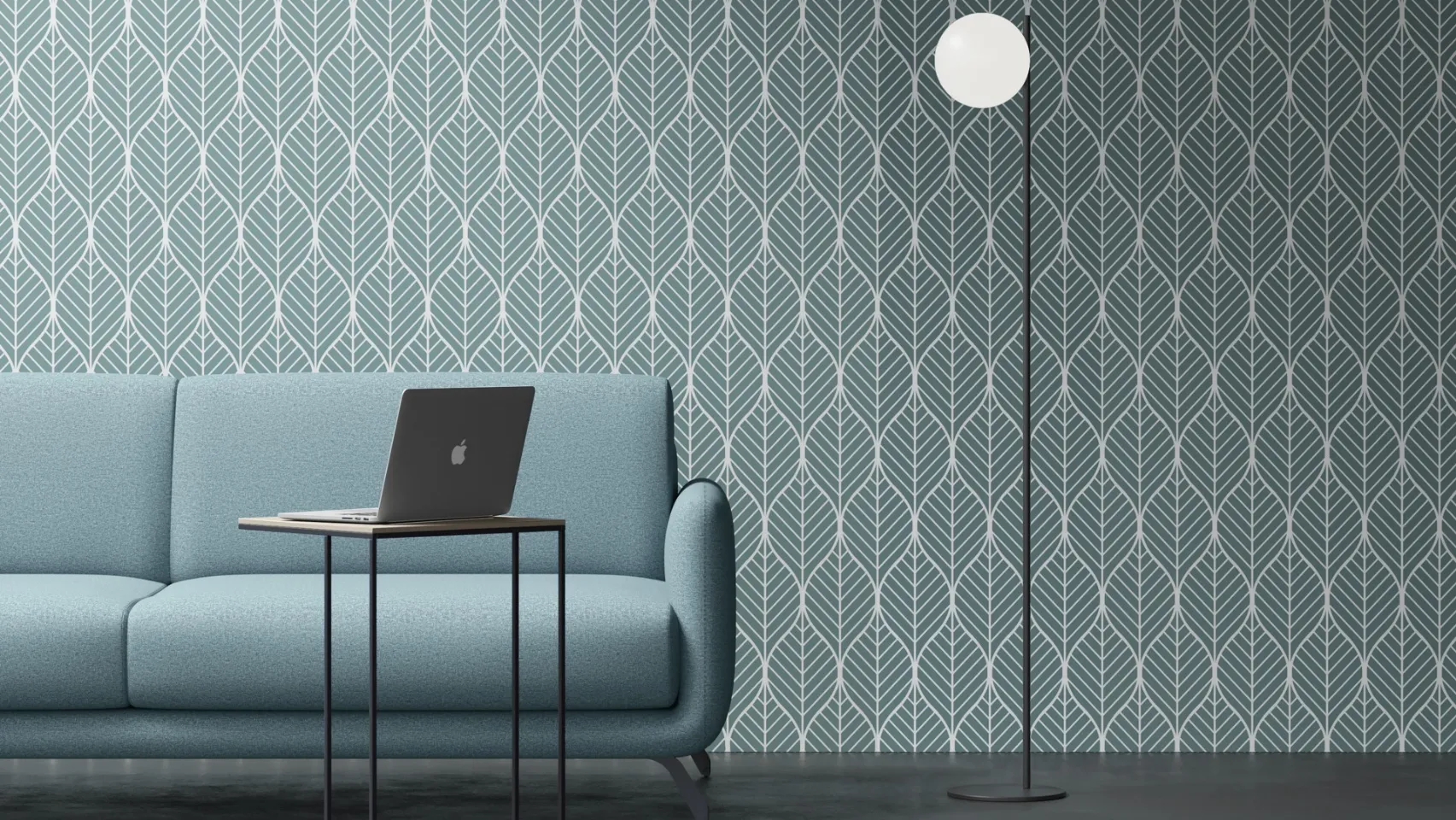 carta da parati losanga azzurra 