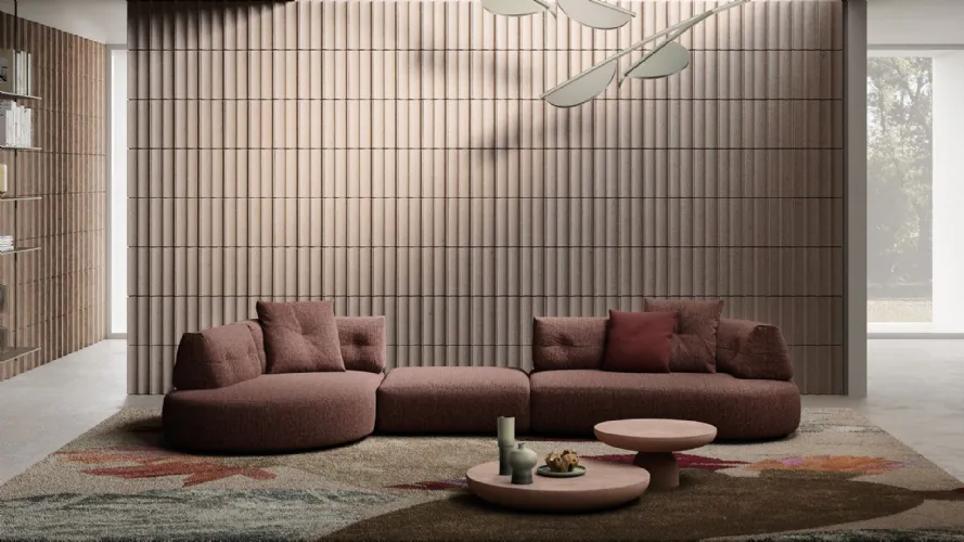 Lotus composizione con elementi curvi 