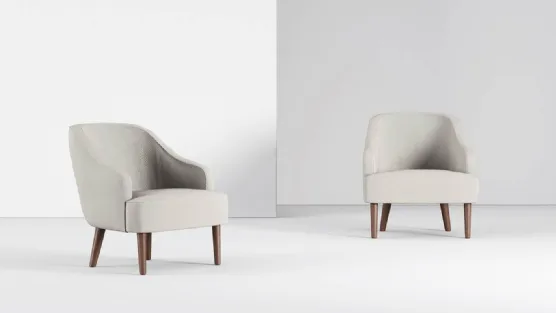 Poltrona dalle linee classiche