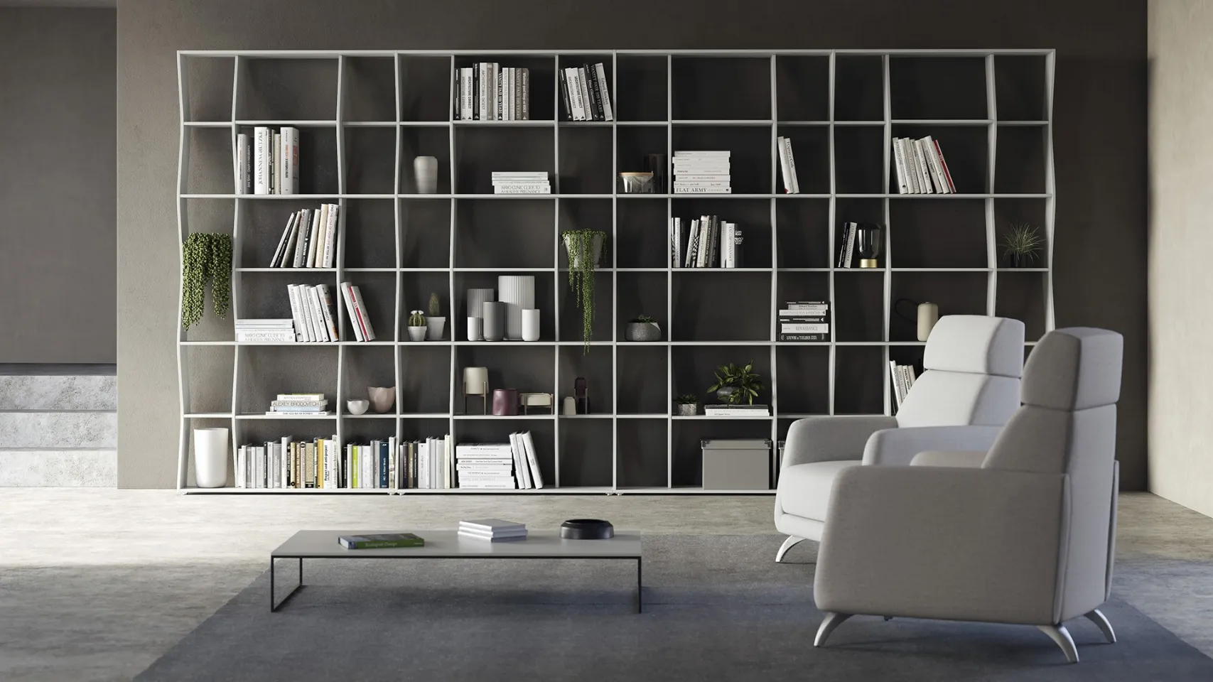 swing libreria a muro 