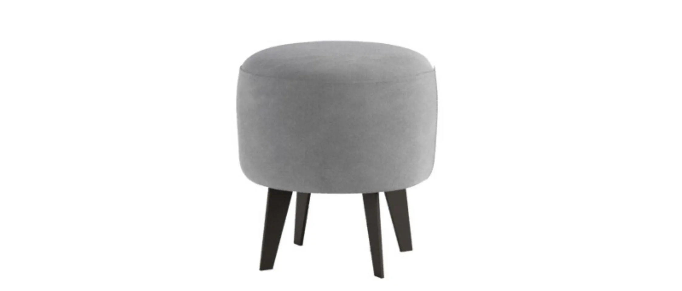 pouf bombato in pelle kip