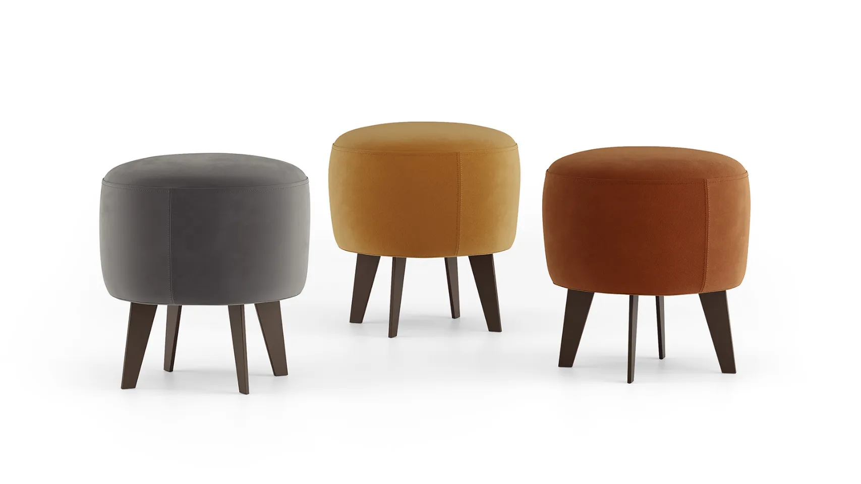 pouf alto in tessuto tiger