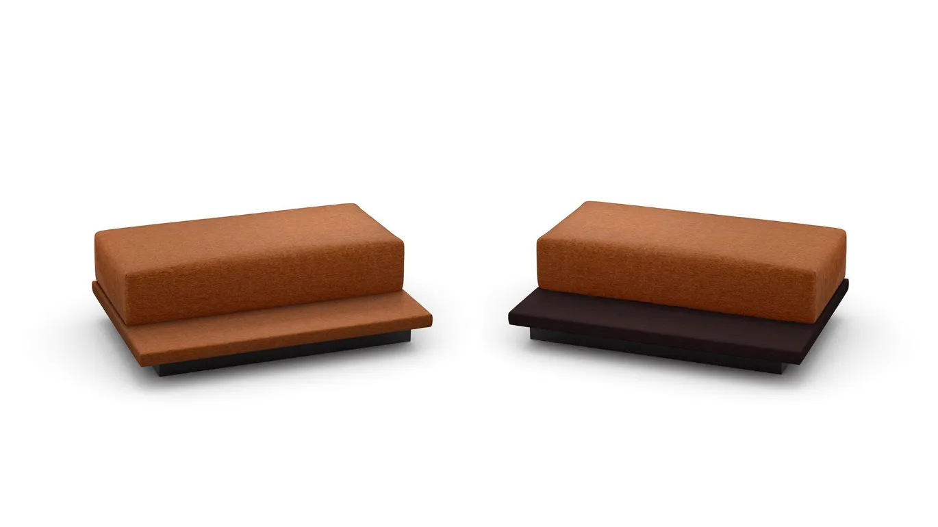 pouf minimalista stile zen