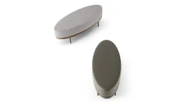 pouf classico in pelle beverly