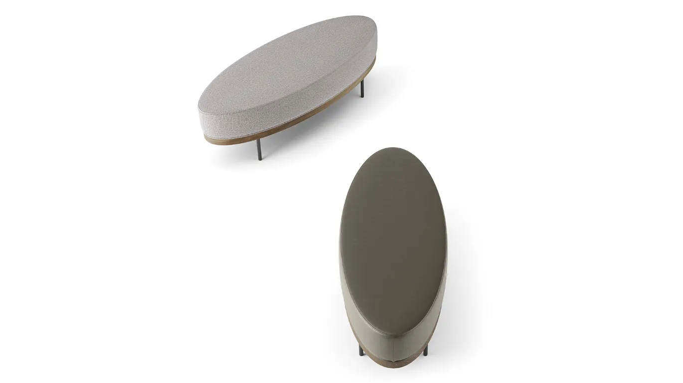 pouf classico in pelle beverly
