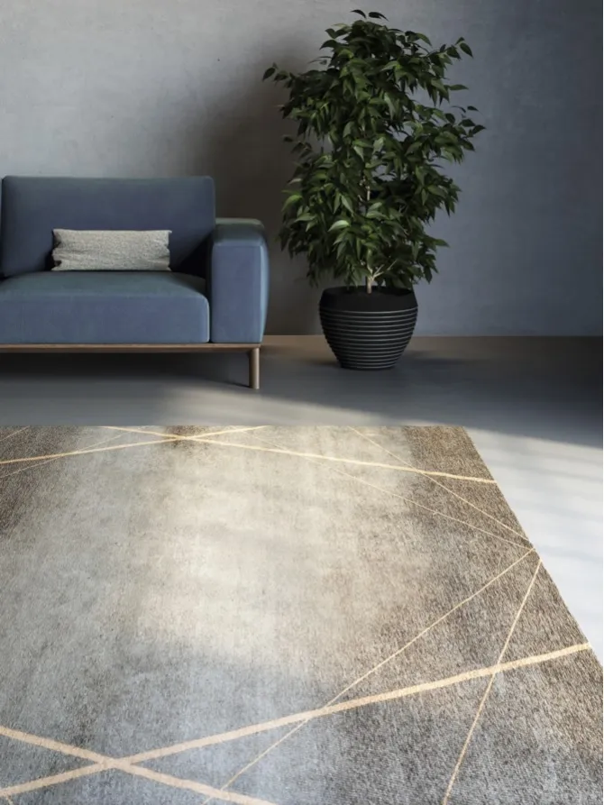 tappeto geometrico dalla linea minimale 