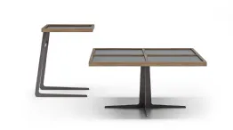 tavolino con inserti laccati hugo