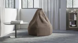 lupin pouf poltrona a sacco in tessuto 