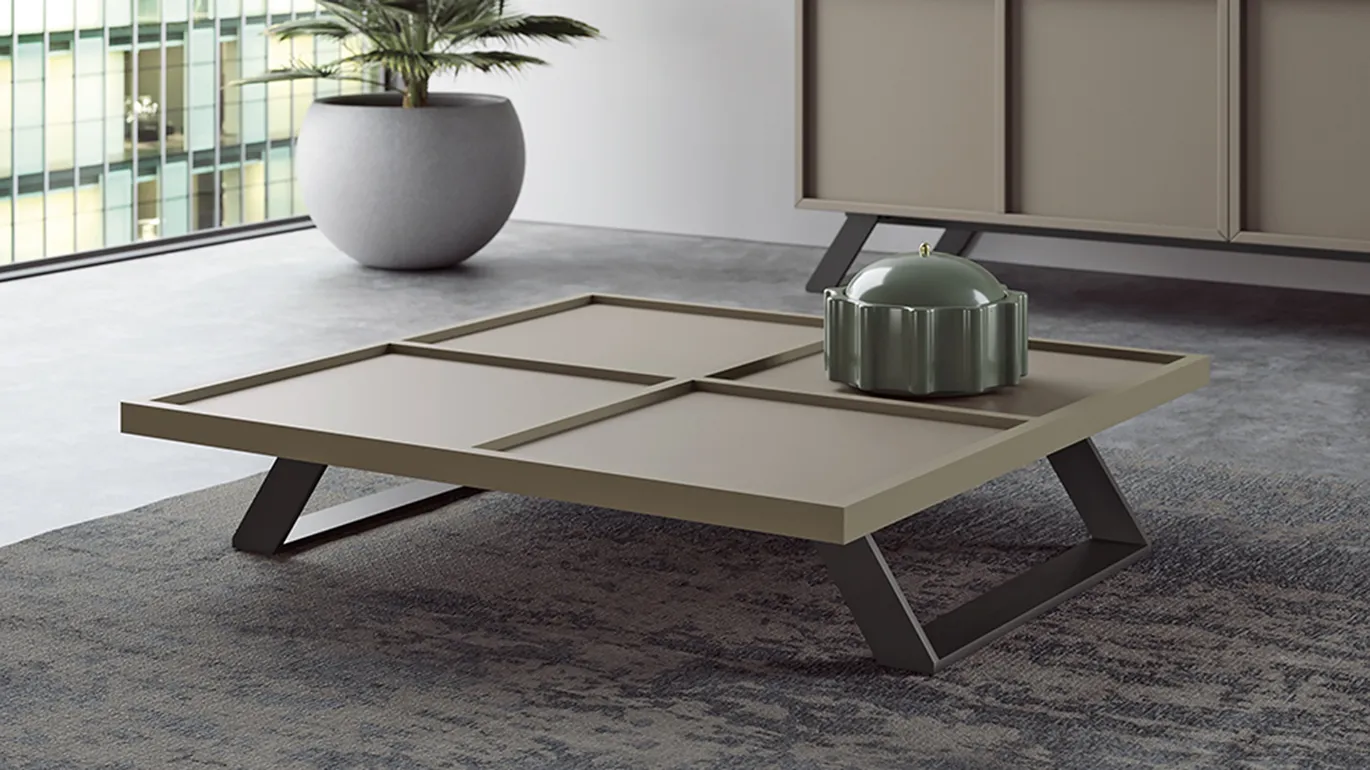 otis tavolino di design con inserti 