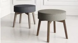 pouf sgabello in tessuto rik