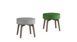 pouf sgabello in microfibra rik