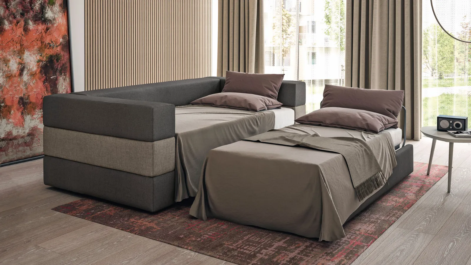 Tex. Una soluzione elegante per un pronto letto