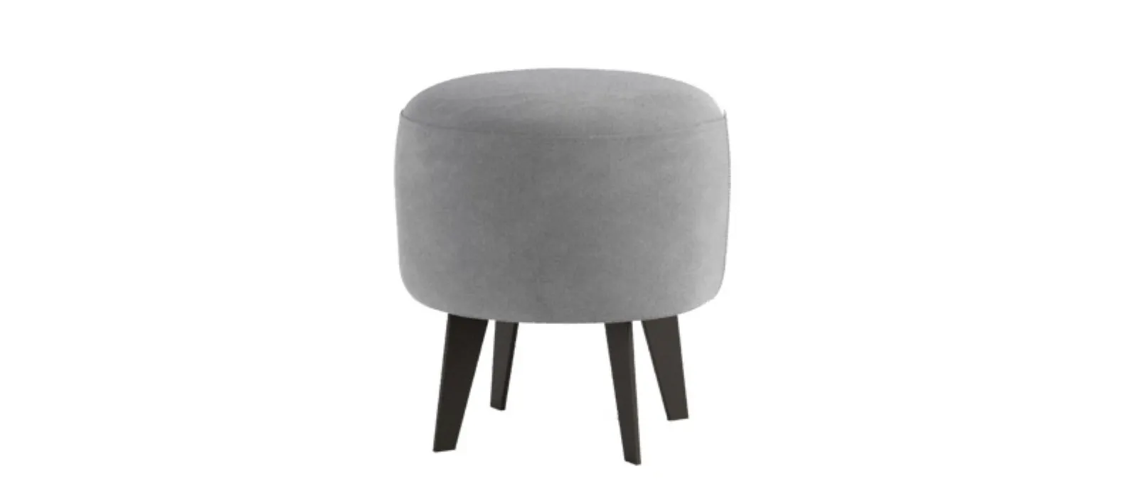 pouf bombato in pelle kip