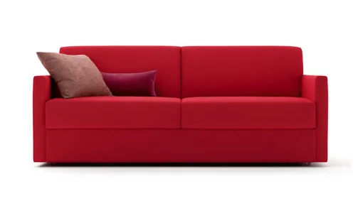 divano letto rosso