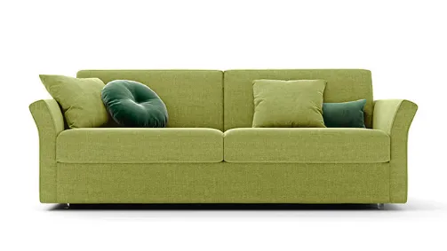 divano letto classico verde