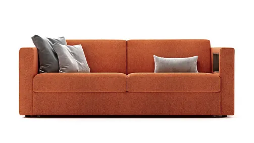 divano letto arancione
