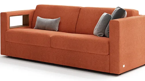 divano arancione moderno
