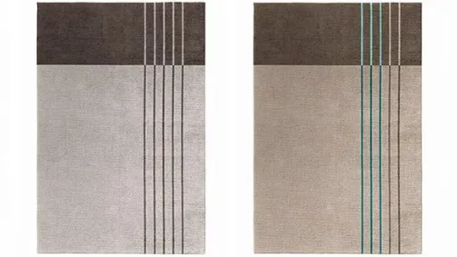 Vertical. un tappeto che gioca tra linee e colori